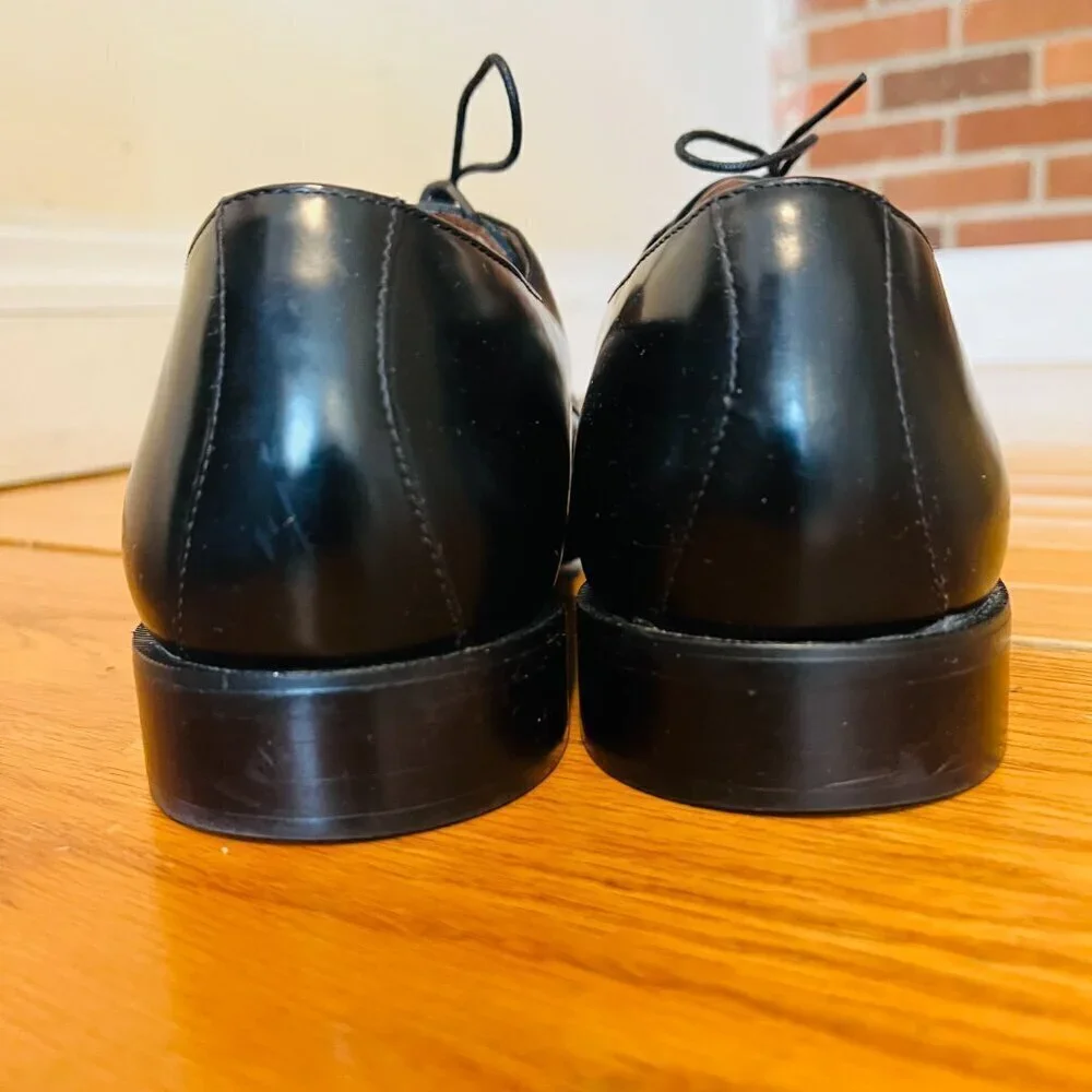 Bostonian Classics First Flex #20390 Black Oxford Leather Dress Shoes Size 12 M